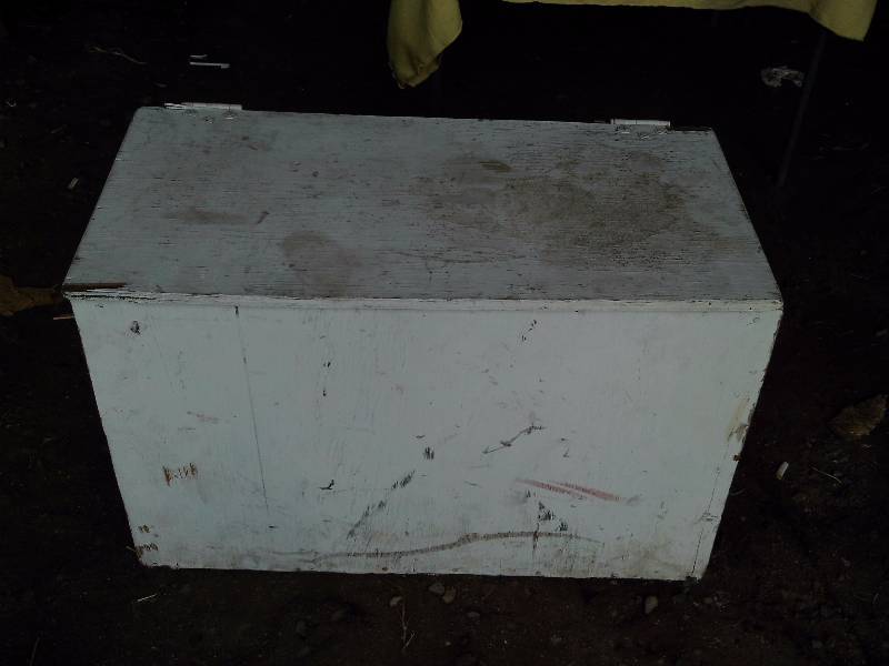 WOOD STORAGE BOX