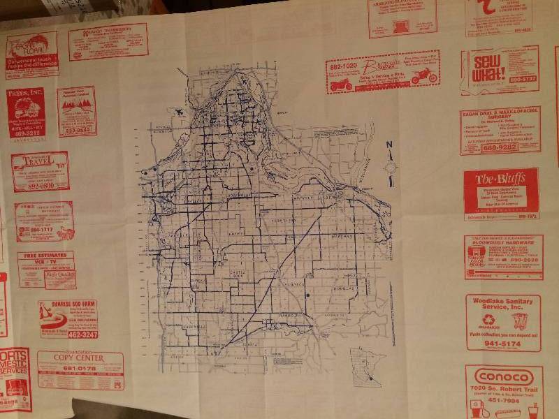 Vintage Burnsville, Eagen, Apple Valley Area Map