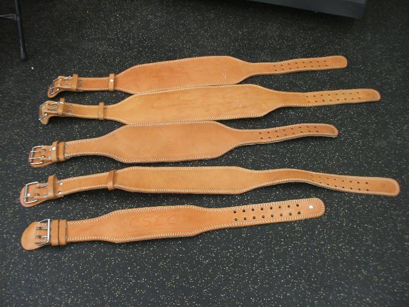 lot 719 image: Leather Weight Belts