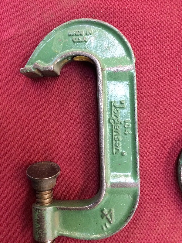 lot 25 image: 4 Wood Clamps - still in great shape   Lot of 6