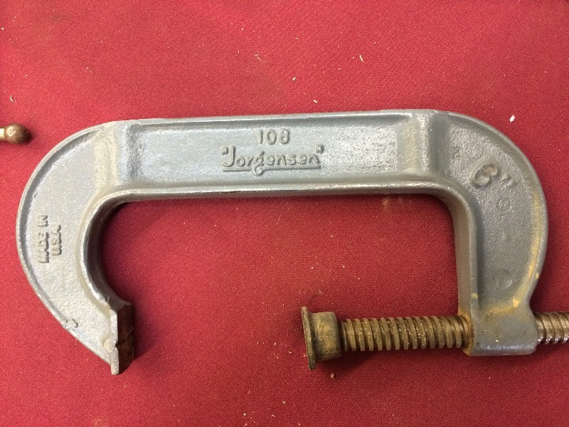 lot 26 image: (4) 4 Wood Clamps & (3) 6 Wood Clamps - still in great shape   Lot of 7