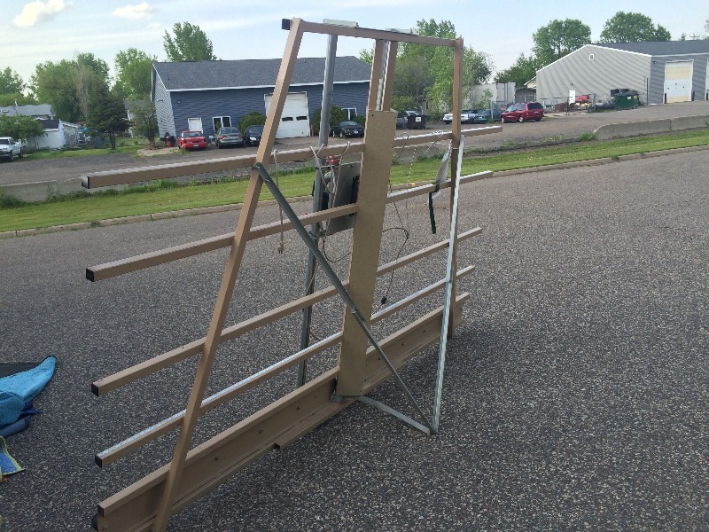 lot 34 image: Safety Speed Cut - Panel Saw  Mod #H5  Includes recoiler - works fine