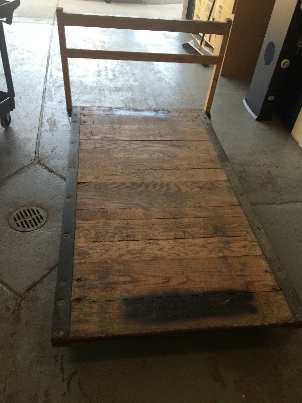 lot 54 image: Material Handling Cart - Very good condition  Measures 40 x 6 ft
