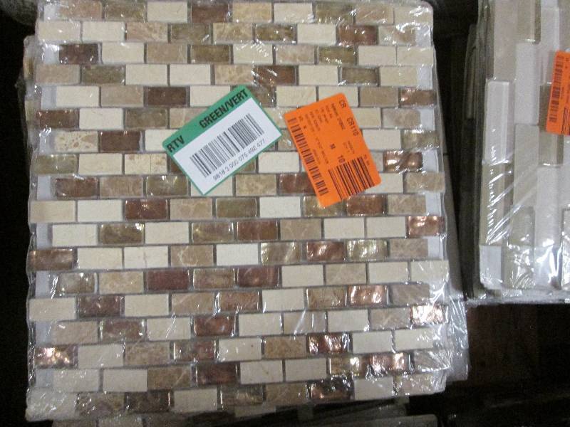 lot 17 image: Molten 12 in. x 12 in. x 8 mm Glass...