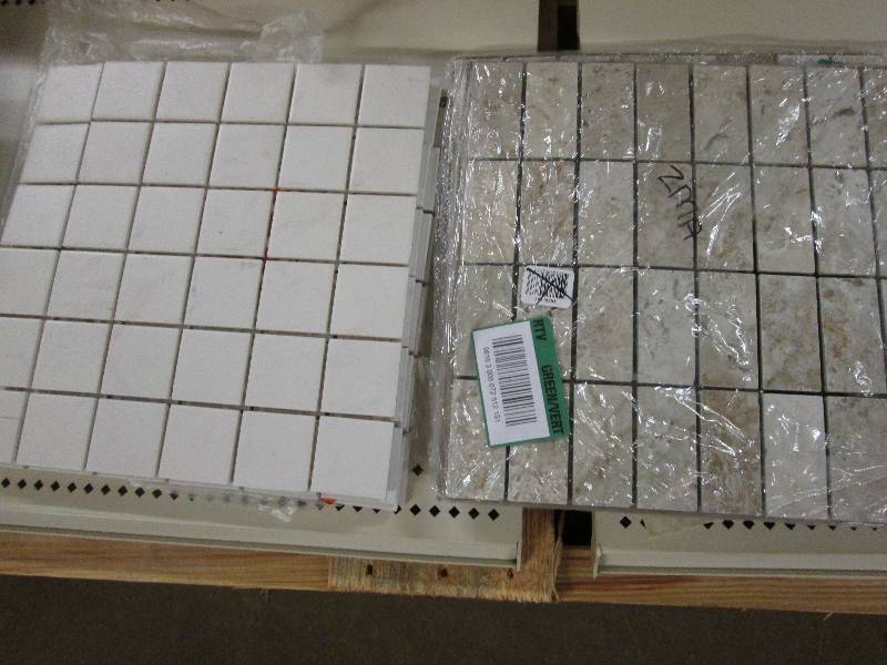 lot 44 image: Lot of 4 mosaic white and 3 Travisa...