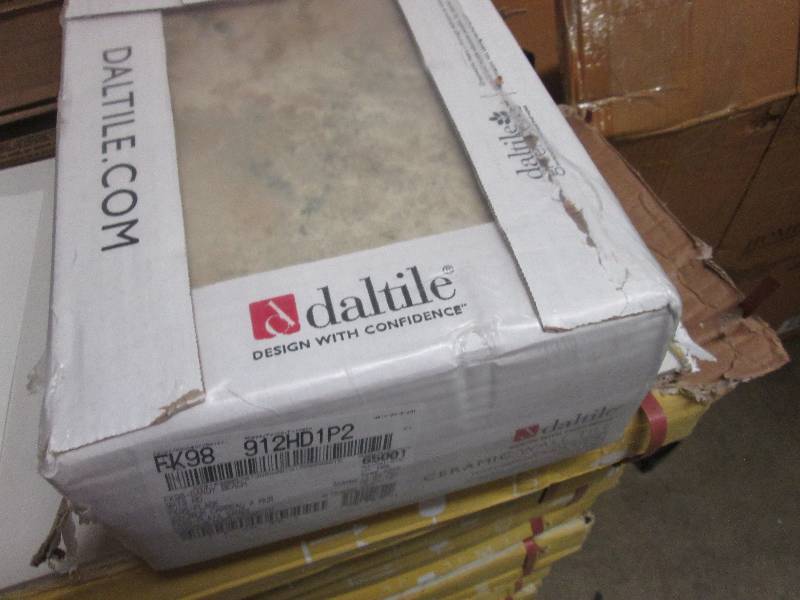 lot 86 image: Daltile Briton Bone 9 in. x 12 in. ...