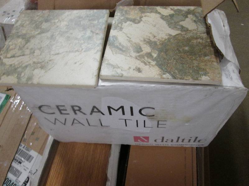 lot 117 image: Daltile Ceramic wall Tile 6x6 Folk...