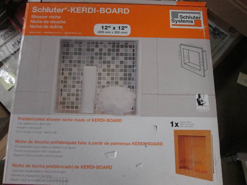 lot 136 image: Schluter Kerdi-Board-SN 12 in. x 12...