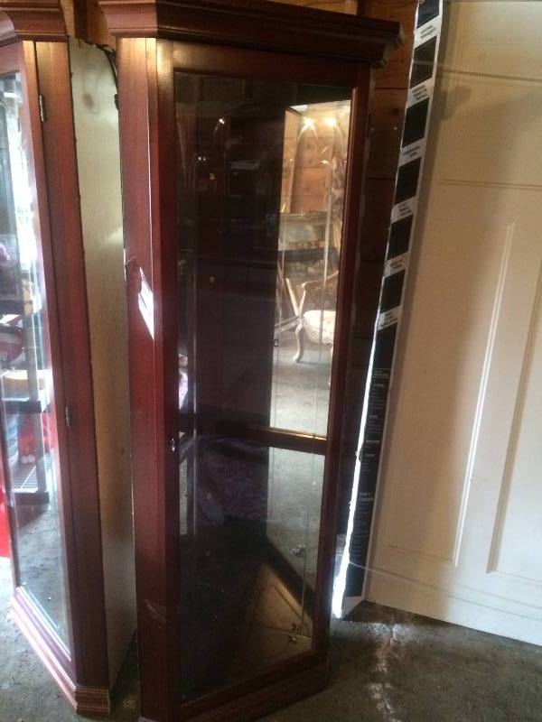 Victorian Cherry China Cabinet 1