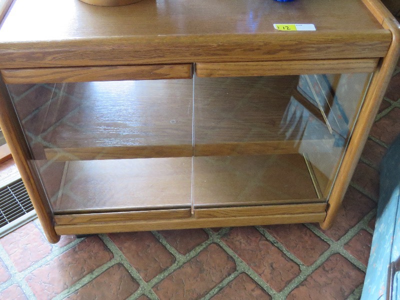 Wood and Glass TV Stand