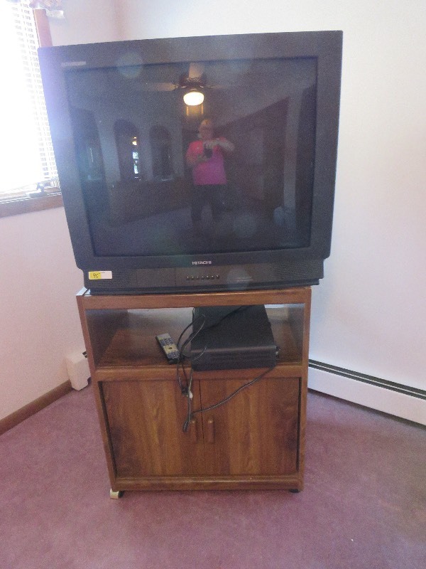 TV with Stand and VCR