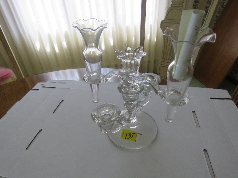 Vintage glass bud vase