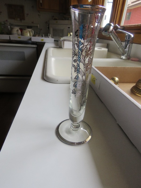 Vintage glass bud vase