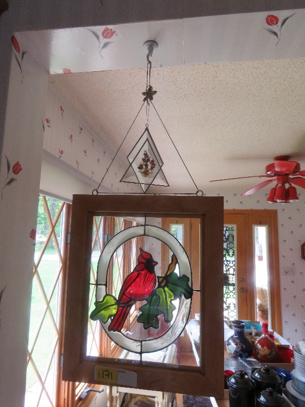 Stained glass Cardinal Dcor