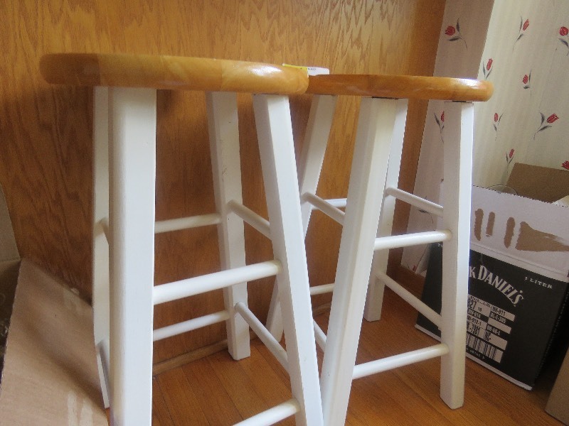 wooden stools