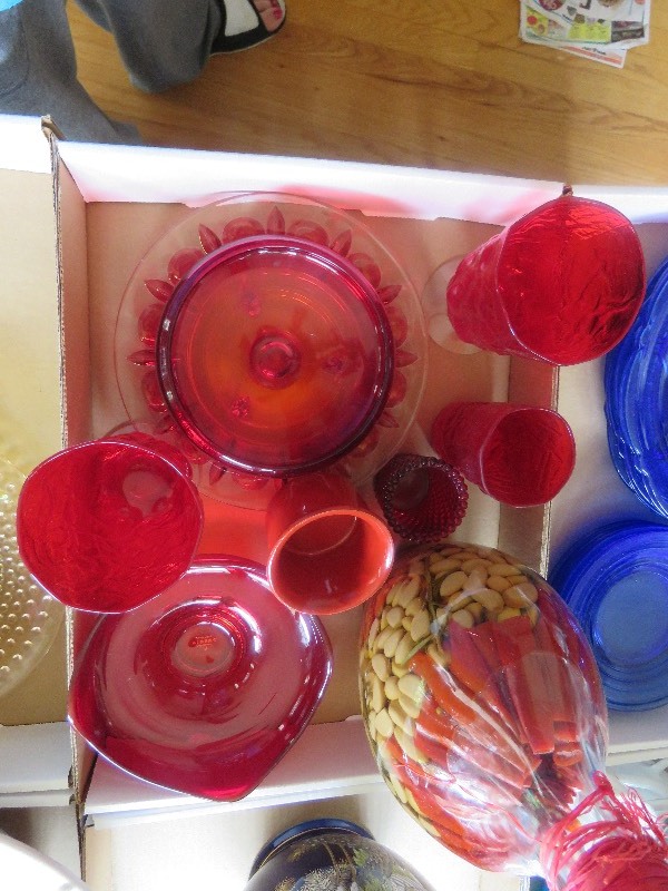 Red Glass Lot