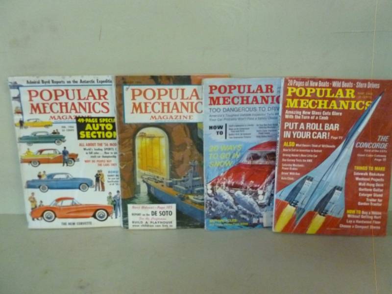 lot 31 image: Vintage Popular Mechanics Magazines