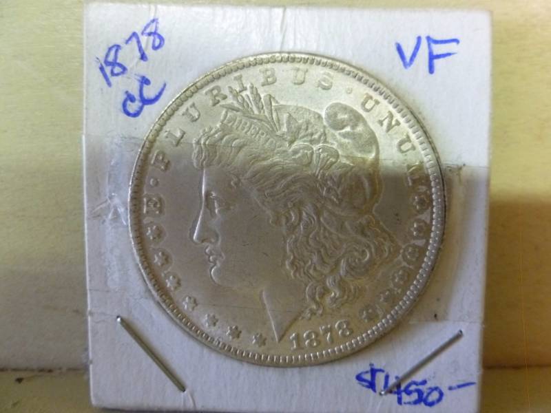 lot 51 image: 1878 CC Morgan Silver Dollar