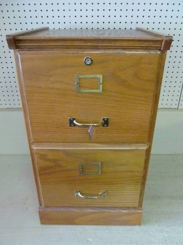 lot 113 image: Wooden File Cabinet