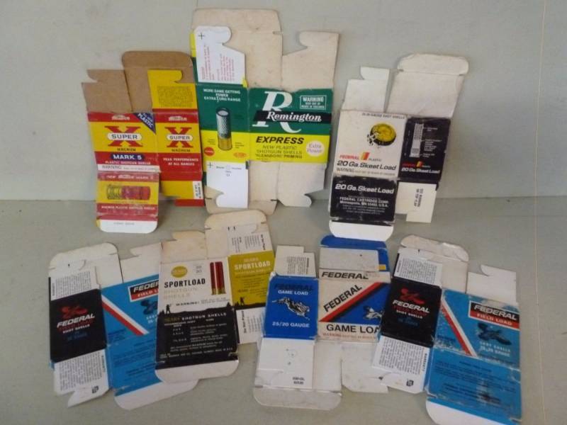 lot 258 image: Vintage Ammo Boxes