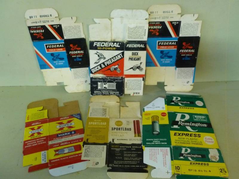 lot 260 image: Vintage Ammo Boxes