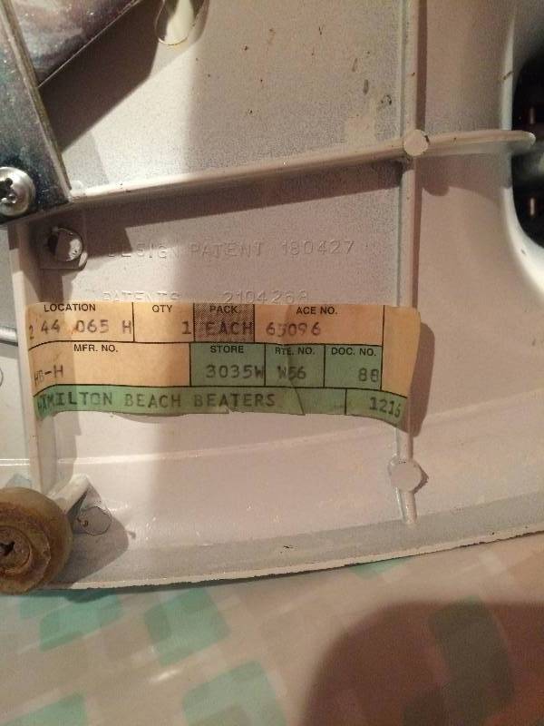 Vintage Hamilton Beach Mixer