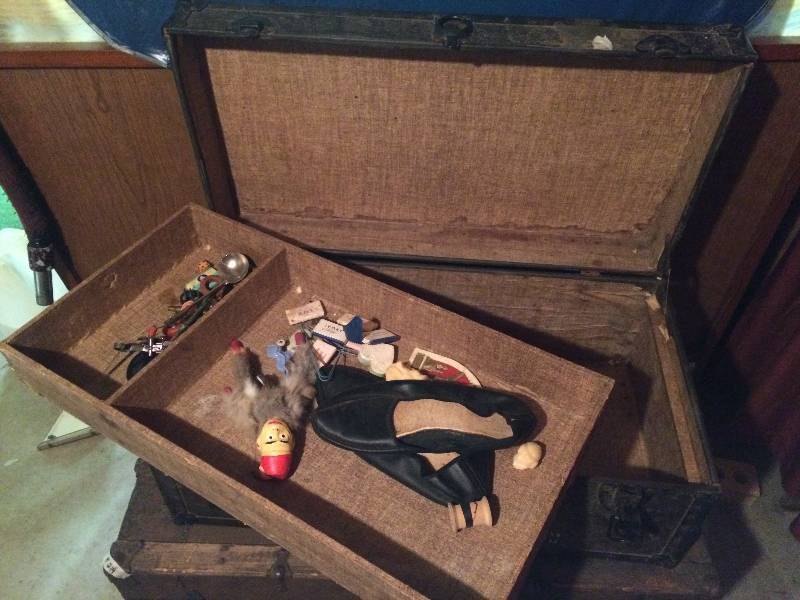 lot 215 image: Antique Trunk