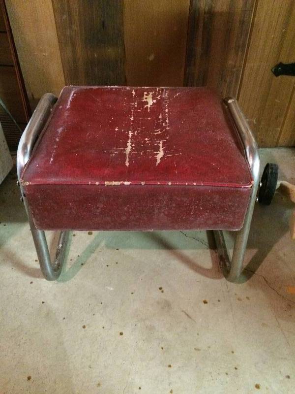 lot 227 image: Antique Chair with Footrest