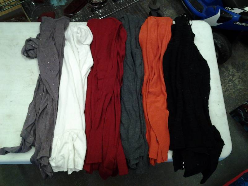 6 Open Front Sweaters Size S