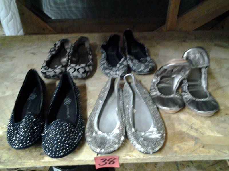 5-Pair Flats (Size 6)