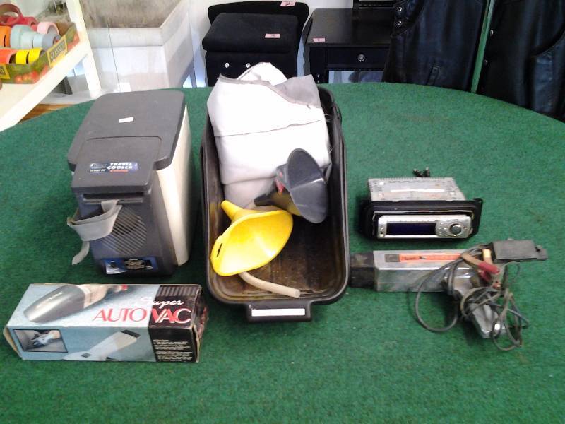 Travel Cooler, Auto Vac, Car Stereo, Set Cover, More