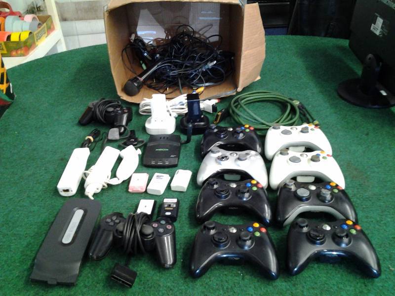 Mostly X-Box Controllers, Other Controllers, Cables & Misc