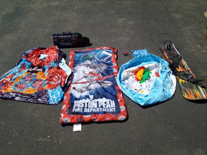 Planes Sleeping Bag, 2 Inflatables, Snow Board, Hot Wheels Cars