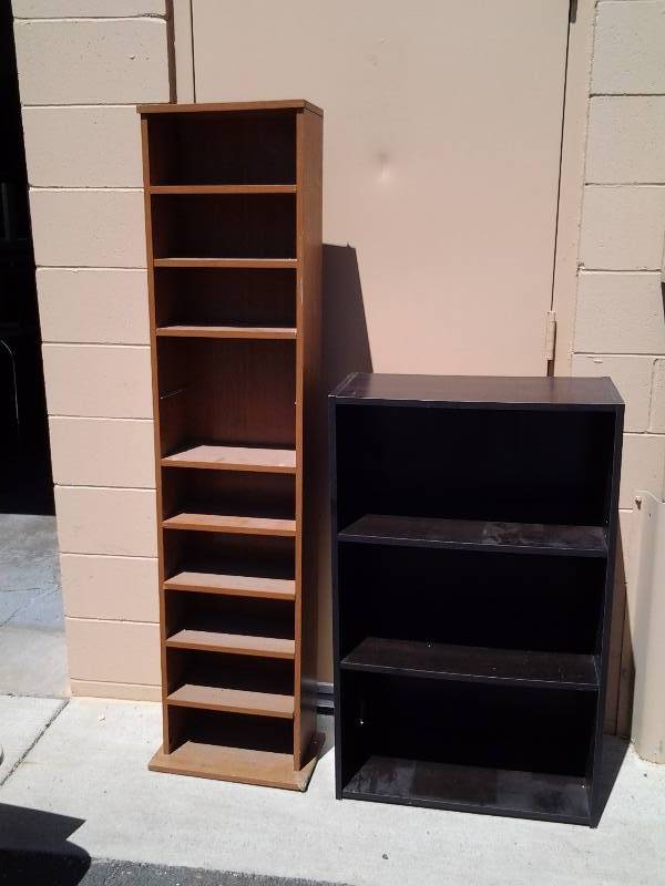2 Book Shelves 24 x 12 x 40, 15 x 7 x 64