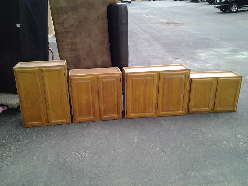 4 Cabinets, 33 x 24 x 12, 38 x 30 x 12, 29 x 30 x 12, 26 x 39 x 12