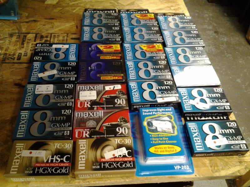 Lot Of New 8MM Cassettes