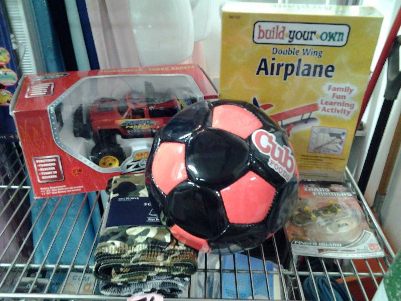 New Airplane Kit, Toy Truck, Soccer Ball, Finger Skateboard, Size 1012 Boys Boxers