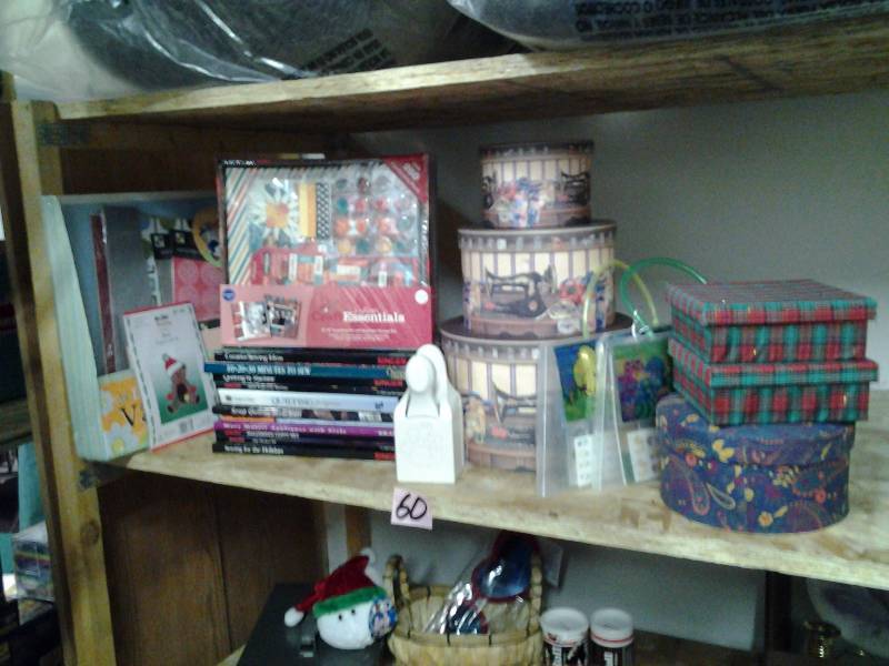 Large Lot Of Crafting Items, Scrap Book Kits, Sewing Books, Quilting, Fancy Boxes, More