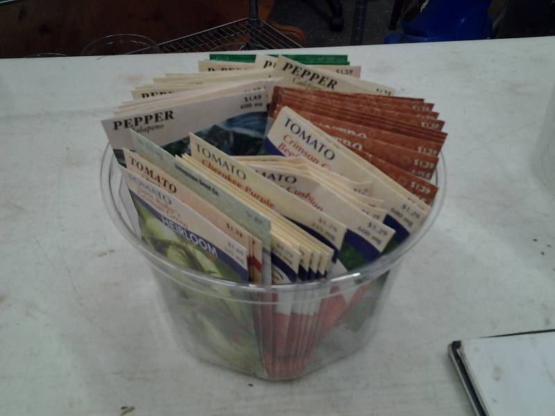 50 Packages Of Seeds Peppers, Cilantro, Tomato