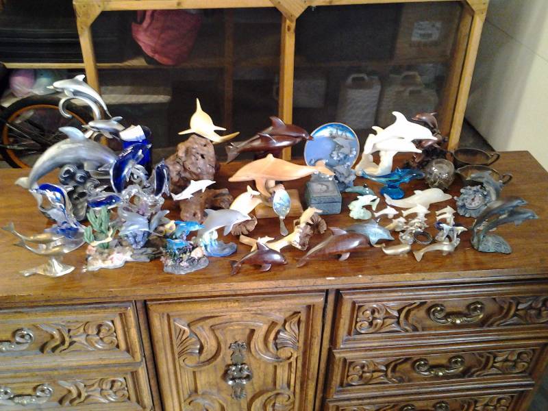 Collection Of Dolphin & Whale Figurines
