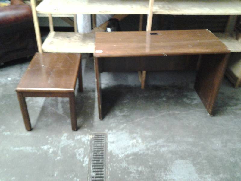 Writing Desk 48x22x31 & Side Table 28x20x20