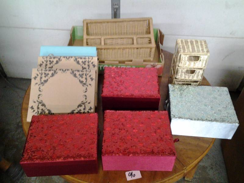Lot Of Assorted Organizers & Fancy Boxes