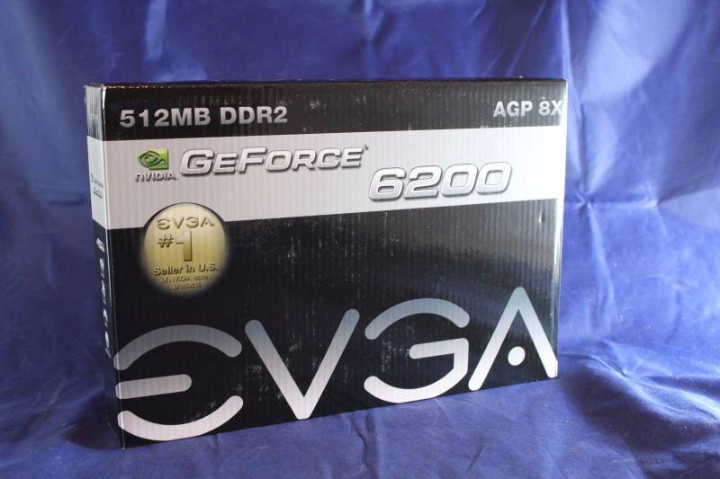lot L100-1 image: Lot of 15 EVGA GeForce 6200 AGP 8X 512MB DDR2 300MHz Graphics Card RETAIL VALUE $300 (C1)