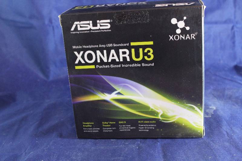 lot L0-XONAR image: ASUS XonarU3 pocket-sized sound card RETAIL VALUE $40 (C4)