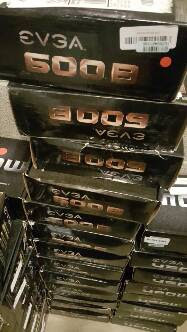lot L98-603 image: Lot of 13 EVGA 600B Power Supplies RETAIL VALUE $780 (BC)