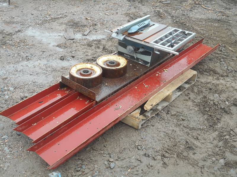 lot 9 image: Lot Of (2) Steel Forklift Wheels, (...