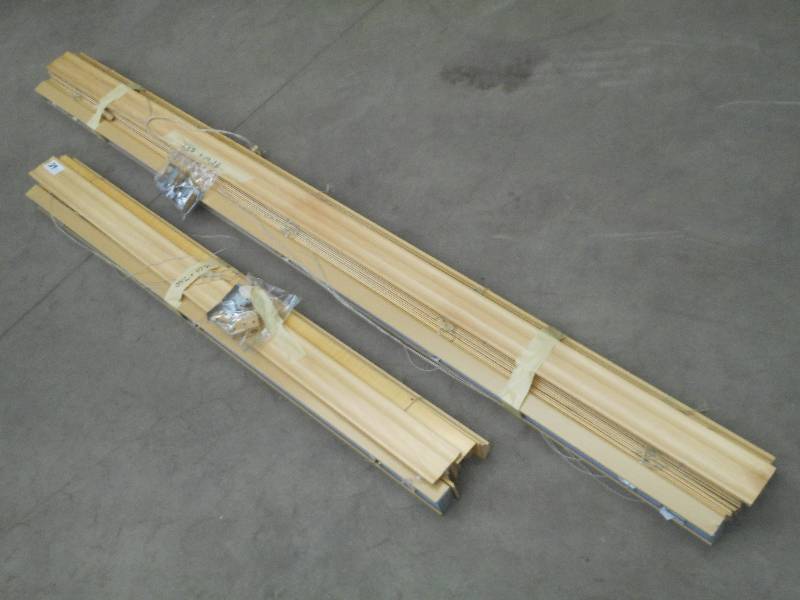 lot 29 image: (1) 54x43 & (1) 82x58 Maple Win...