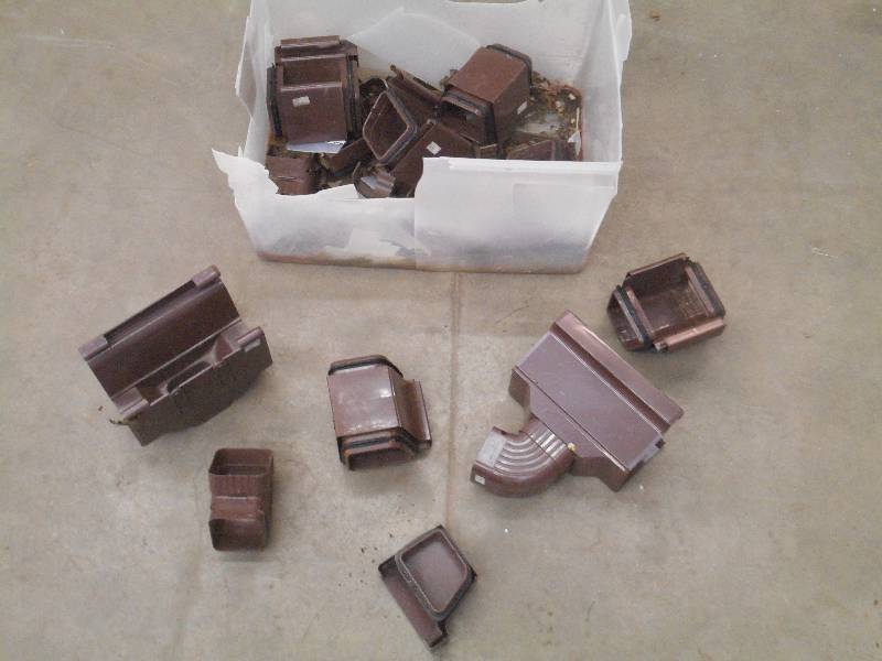 lot 41 image: Box Of Assorted Gutter Pieces ...