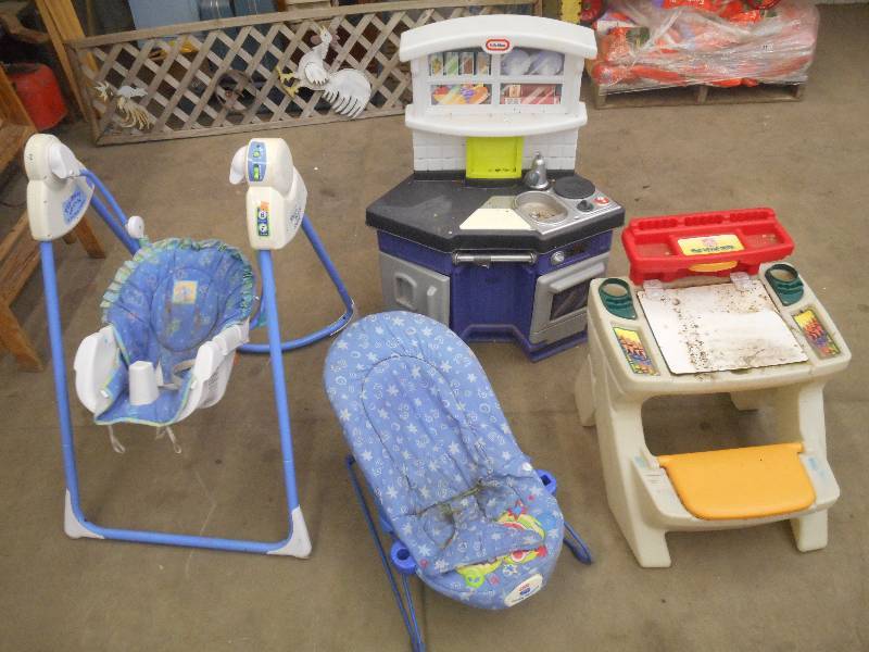 lot 42 image: Lot Of (2) Toddler Toys & Baby Swin...