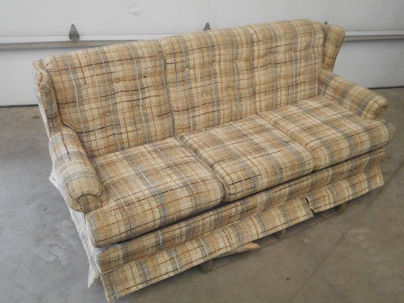 lot 45 image: Fabric 3-Seater Sleeper Sofa, Good ...